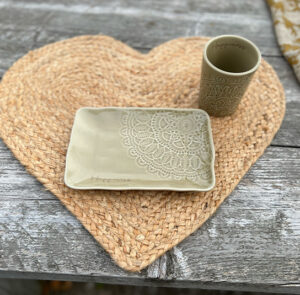 Platzset, Tischset Herz Jute – Bild 8