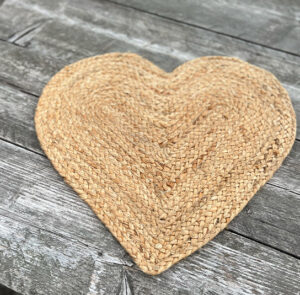 Platzset, Tischset Herz Jute – Bild 3