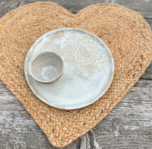 Platzset, Tischset Herz Jute – Bild 6