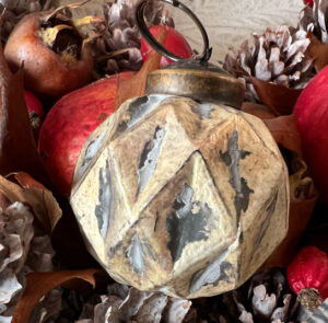 Weihnachtskugel antique gold – Bild 2