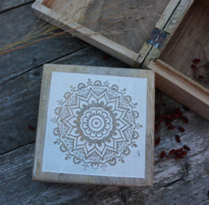 Holzbox Manadala vit – Bild 10