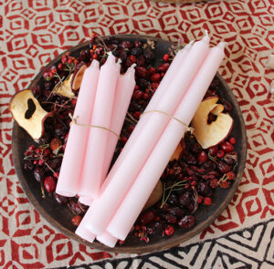 Kerze hellrosa - 4 Stk. – Bild 5