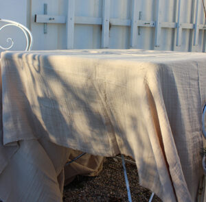 Tischdecke, Tischtuch Musselin Sand – Bild 13