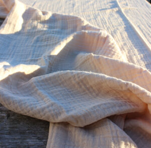 Tischdecke, Tischtuch Musselin Sand – Bild 5