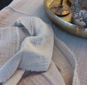 Tischdecke, Tischtuch Musselin Sand – Bild 18