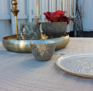 Tischdecke, Tischtuch Musselin Sand