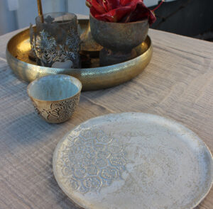 Tischdecke, Tischtuch Musselin Sand – Bild 8