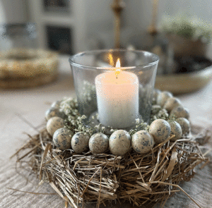 DIY Dekoset - Windlicht mit Wachteleiern – Bild 11