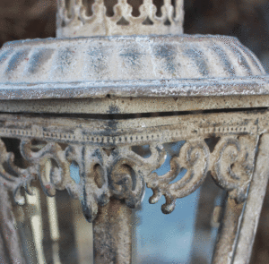 Laterne Fina grau antique – Bild 8