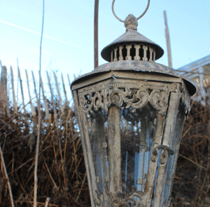 Laterne Fina grau antique – Bild 17