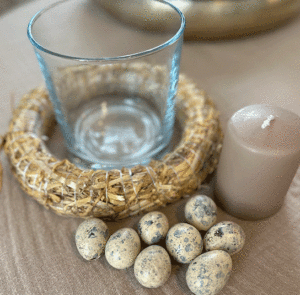 DIY Dekoset - Windlicht mit Wachteleiern – Bild 15
