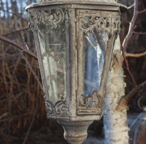 Laterne Fina grau antique – Bild 11