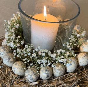 DIY Dekoset - Windlicht mit Wachteleiern – Bild 9
