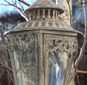 Laterne Fina grau antique – Bild 12