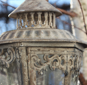 Laterne Fina grau antique – Bild 13