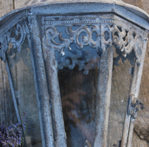 Laterne Fina grau antique – Bild 14