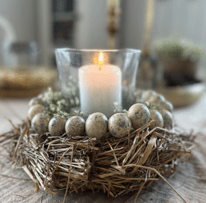 DIY Dekoset - Windlicht mit Wachteleiern – Bild 13