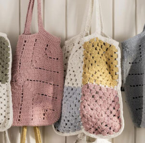 Häkeltasche - Shoppingbag Retro – Bild 2