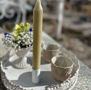 Frühlingsset Teller antique creme rund – Bild 4