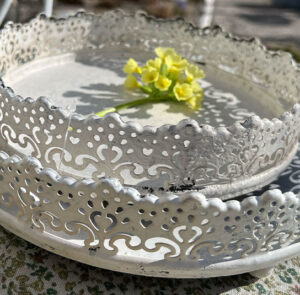 Frühlingsset Teller antique creme rund – Bild 11