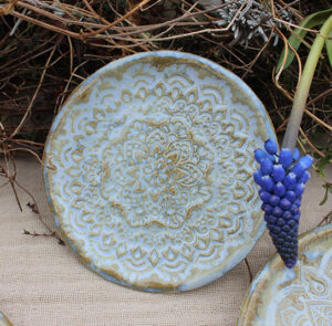Teller Dani Blume - 10 cm - Himmel