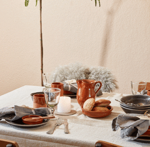Tischdecke, Tischtuch, leinen - beige – Bild 12