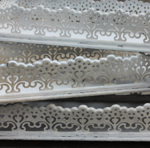 Teller antique creme lang – Bild 4
