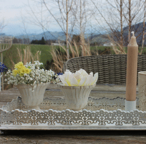 Teller antique creme lang – Bild 17