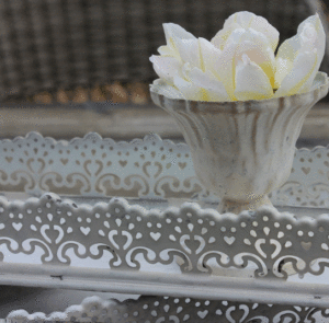 Teller antique creme lang – Bild 14