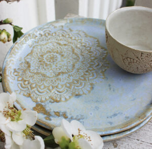 Teller Dani Blume Himmel - 19 cm – Bild 3