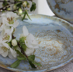 Teller Dani Blume Himmel - 19 cm – Bild 4