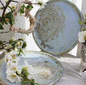 Teller Dani Blume Himmel - 19 cm