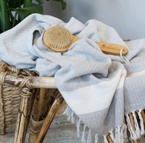 Handtuch, Badetuch Lela - grau