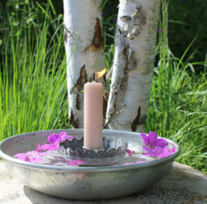 Schale Flora silber – Bild 3