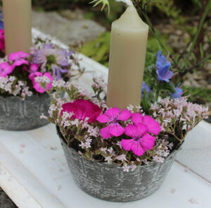 DIY - Dekoset - Schale Ylvie grau inkl. Magnet & Kerze – Bild 12