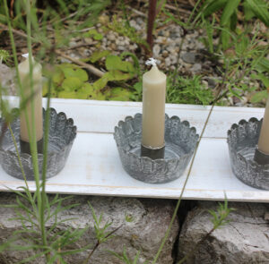 DIY - Dekoset - Schale Ylvie grau inkl. Magnet & Kerze – Bild 2