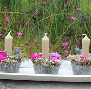 DIY - Dekoset - Schale Ylvie grau inkl. Magnet & Kerze – Bild 5