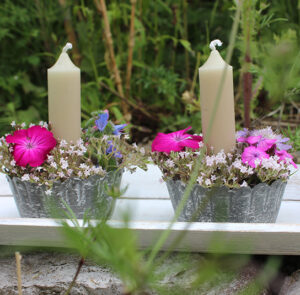 DIY - Dekoset - Schale Ylvie grau inkl. Magnet & Kerze – Bild 3