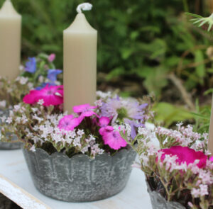 DIY - Dekoset - Schale Ylvie grau inkl. Magnet & Kerze