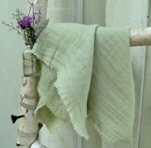 Stoffserviette Musselin mint