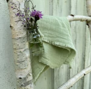 Stoffserviette Musselin mint – Bild 9