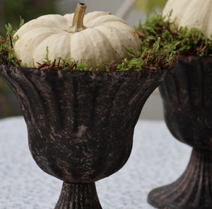DIY Set - Herbstdeko - Topf Juna braun inkl. Kürbis & Moos – Bild 6