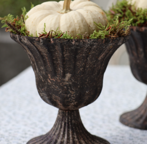 DIY Set - Herbstdeko - Topf Juna braun inkl. Kürbis & Moos – Bild 7