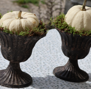 DIY Set - Herbstdeko - Topf Juna braun inkl. Kürbis & Moos – Bild 8