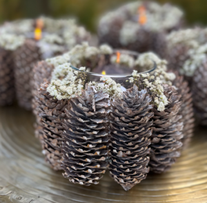 DIY Set - Adventkranz mit Zapfen white washed - Folge 3: Cosis schönste Adventkränze – Bild 2