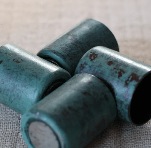 Kerzenhalter Magnet türkis-blau – Bild 3