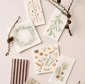 Serviette Mistelzweig – Bild 2