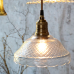 Lampe Glans Flor mit Messingoberfläche