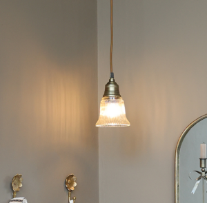 Lampe Glans klein mit Messingoberfläche – Bild 11