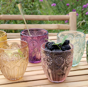 Trinkglas Sommar - verschiedene Farben